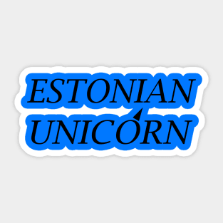 Estonian Unicorn Sticker